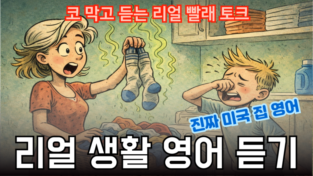 빨래할 때 쓰는 영어회화 36문장|엄마와 아이 대화로 배우는 생활영어