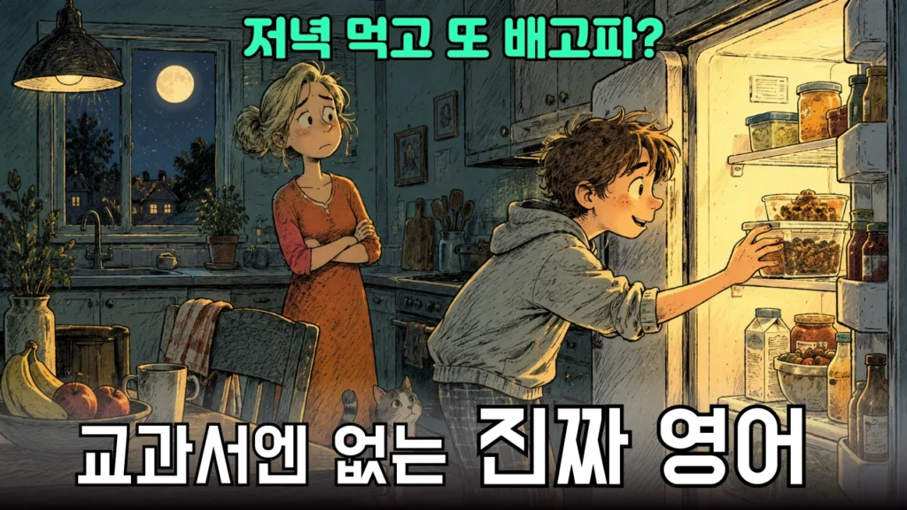 저녁 먹고 또 배고파? 잠들기 전 엄마와 아들의 생활영어 표현 저녁 먹고 또 배고파? 잠들기 전 엄마와 아들의 생활영어 표현